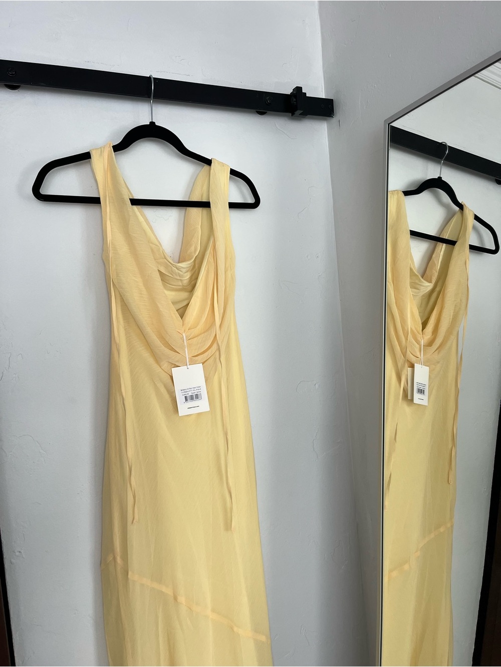 Peppermayo Butter Yellow Cowl Neck Maxi Dress - Picture 3 of 11